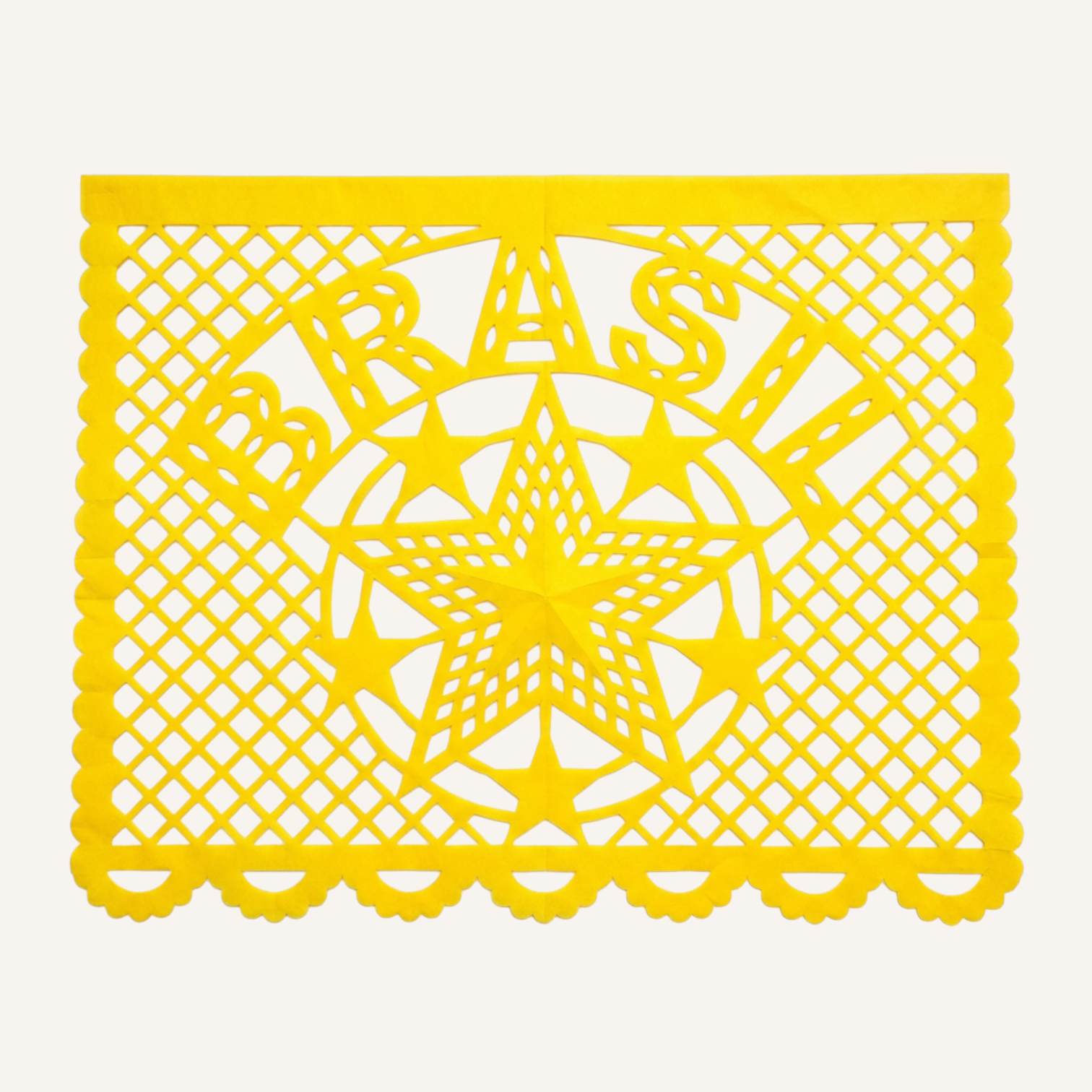Papel picado artesanal con los colores de Brasil para el Mundial 2026