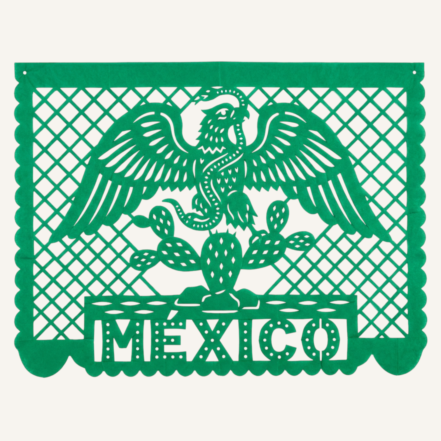 Papel picado artesanal con los colores de México para el Mundial 2026